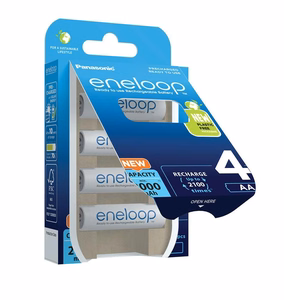 Įkraunamos baterijos PANASONIC ENELOOP AA 2000 mAh 4 vnt. (BK-3MCDE/4CP)