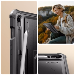 "Tech-Protect Kevlar Pro" dėklas "Samsung Galaxy Tab S9" - juodas