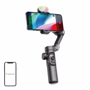 AOCHUAN XE stabilizatorius su RGB apšvietimu (juodas)