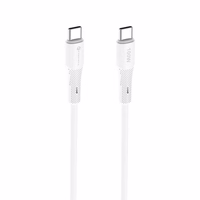 FORCELL F-ENERGY C347 kabelis Type C į Type C QC4.0 PD 5A 100W Silikoninis 1 m baltas