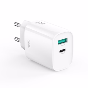 XO wall įkroviklis CE29 PD 20W 1x USB-C 1x USB baltas