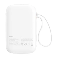 Išorinė baterija Baseus QPow 2 10000mAh 30W (balta)