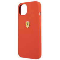 Ferrari FESSIHCP13SRE iPhone 13 mini 5.4" kietas silikoninis dėklas raudonas/raudonas