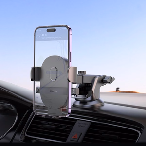 Automobilinis telefono laikiklis Hoco H19 (dashboard/windshield) juodas