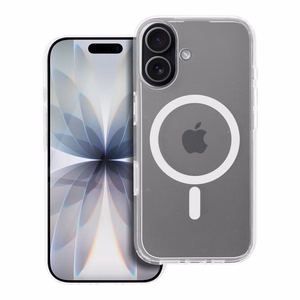 Skaidrus Elite MAG COVER dėklas su antiyellowing funkcija, kameros valdymo mygtukas ir MagSafe IPHONE 17 – skaidrus