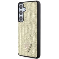 Guess Rhinestone Triangle dėklas telefonui Samsung Galaxy S24+ - auksinis