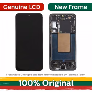 LCD ekranas suderinamas su Samsung S926 S24 Plus su rėmeliu / Marble Grey / (atnaujintas: Telemax)