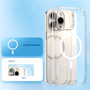 Skaidrus kampinis dėklas MagSafe iPhone 16 Plus - skaidrus