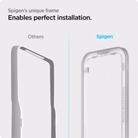Spigen ALM Glass FC Tempered Glass iPhone 13 / 13 Pro / 14 / 16e - juodas 2 vnt.