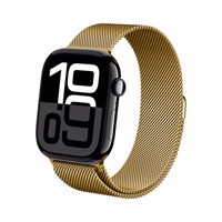 Crong Milano Steel - Stainless Steel dirželis Apple Watch 44/45/46/49 mm (auksinis)
