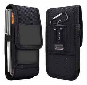 Vertikalus universalus dėklas OXFORD modelis 4 IPHONE 13 PRO MAX / SAMSUNG S21 Ultra / XIAOMI 12 Ultra juodas