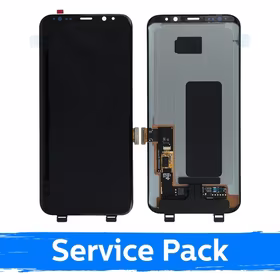 Ekranas skirtas Samsung G955 S8 Plus juodas (Service Pack) (NF version)