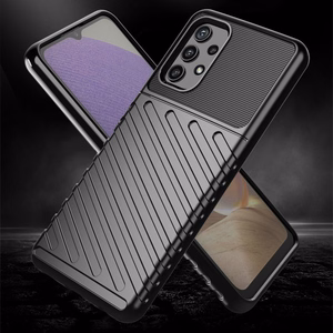 Thunder Case lankstus tvirtas tvirtas dėklas TPU dėklas telefonui Samsung Galaxy A72 4G mėlynas
