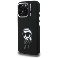Karl Lagerfeld Silikoninis Karl Sketch MagSafe Dėklas for iPhone 16 Pro - juodas