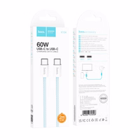 USB kabelis Hoco X104 60W USB-C to USB-C 2.0m baltas