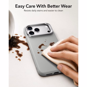 ESR Atelier dėklas, skirtas iPhone 18 Pro / 17 Pro, su stovu, suderinamas su MagSafe – pilkas