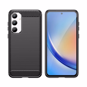 Carbon dėklas Samsung Galaxy A35 - juodas