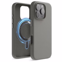 Dėklas "TM MagSafe Silicone" iPhone 16 / Akmens pilkas /