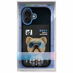 Nimmy Cool&Cute 2.0 nag dėklas iPhone 17 - juodas