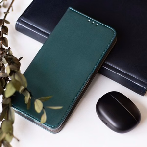 Dėklas Smart Magnetic skirtas Samsung A356 A35 5G tamsiai žalias