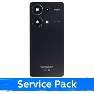 Galinis dangtelis suderinamas su Xiaomi Poco M6 Pro 4G / juodas / (Service Pack)