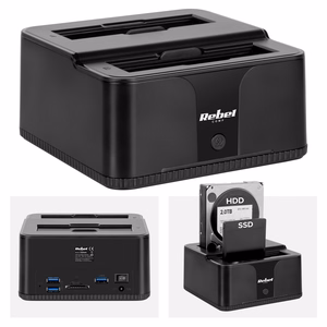 Rebel USB 3.0 HDD/SSD diskų prijungimo stotelė