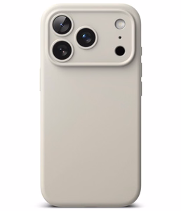 Ringke MagSafe silikoninis dėklas, skirtas iPhone 18 Pro – smėlio spalvos