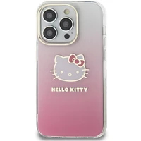 Hello Kitty IML Gradient Electrop Kitty Head dėklas telefonui iPhone 13 Pro Max - rožinis