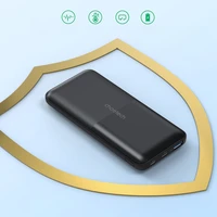 Išorinė baterija Choetech B654 10000mAh 22,5W USB-A / USB-C / micro USB su integruotu USB-C / Lightning laidu (juoda)
