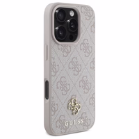 Guess 4G Small Classic Magnetinis dėklas telefonui iPhone 16 Pro Max - rožinė