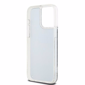 DKNY skystojo blizgučio didelio logotipo dėklas telefonui iPhone 14 Pro Max - juodas