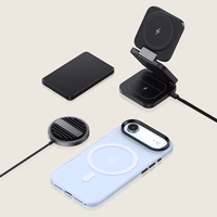 Benks Magnetic Lucid Armor dėklas (C068) iPhone 17 Air mėlynas (Camera Control mygtukas)