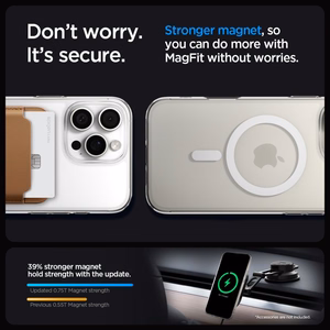 Spigen Liquid Crystal Mag Magnetinis dėklas iPhone 16 Pro - skaidrus
