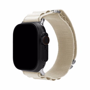 Mobilize nailoninis laikrodžio dirželis - Alpine - titano jungtis - Apple 38/40/41mm - Starlight