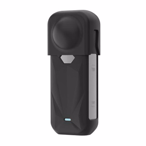 PULUZ silicone protective case with lens cover for Insta360 X5 (black)