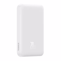 Magnetinis mini maitinimo blokas "Baseus" 5000 mAh, USB-C 20W (baltas)