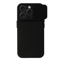 Camshield Minkštas dėklas telefonui iPhone 15 Pro Max juodas