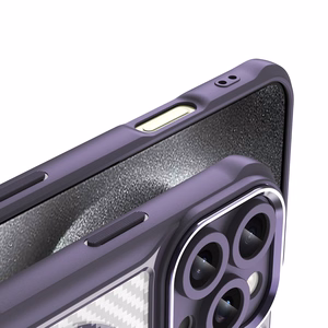 Leading Series Magnetinis silikoninis dėklas telefonui iPhone 16 Pro Max - violetinė