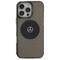 Mercedes MB Dėklas telefonui iPhone 16 Pro su Žvaigždžių raštu - Juodas