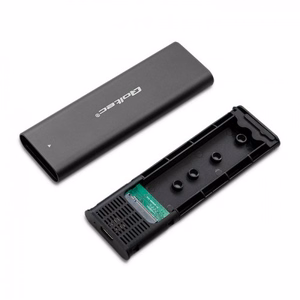 Qoltec 50312 SSD disko dėklas juodas M.2