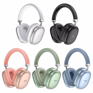 HOCO belaidės bluetooth ausinės W35 Max dangaus mėlynos