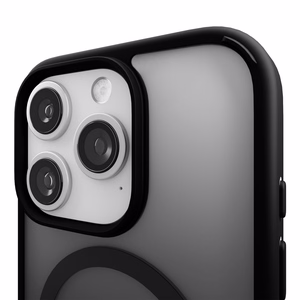 Puro Gradient Magnetinis silikoninis dėklas telefonui iPhone 16 Pro - juodas