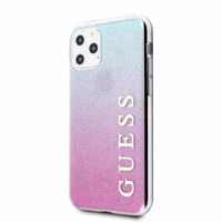 Guess GUHCN58PCUGLPBL iPhone 11 Pro - rožinis / mėlynas gradient Glitter