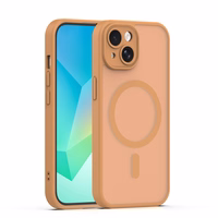 Mag Matt dėklas iPhone 14 6,1" rudas