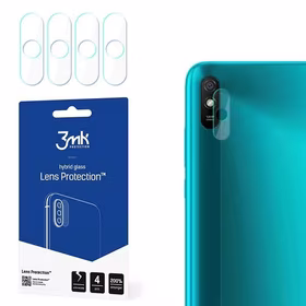 Hibridinis stiklas 3MK Hibridinis stiklas kameros XIAOMI REDMI 9A skirtas kamerai 4 vnt.