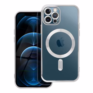 Case for iPhone 12 Pro Electro Mag Cover compatible with MagSafe silver