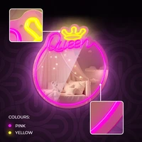 Neon MIRROR LED QUEEN warm white pink FMNE04 Forever Light
