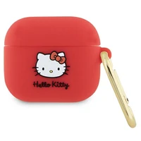 Hello Kitty silikoninis 3D Kitty galvos dėklas AirPods 3 - fuksijos