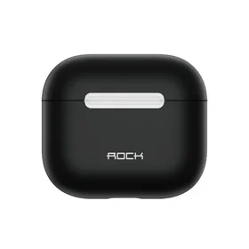 Rock Silikoninis dėklas Airpods 3 juodas