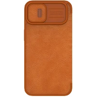 Dėklas Nillkin Qin Pro Leather Apple iPhone 14 Plus rudas